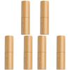 minkissy 6pcs Bamboo Lipstick Balm Tubes Rustic Lip Gloss Storage Containers for Ladies Empty Lip Balm Bottles view 1