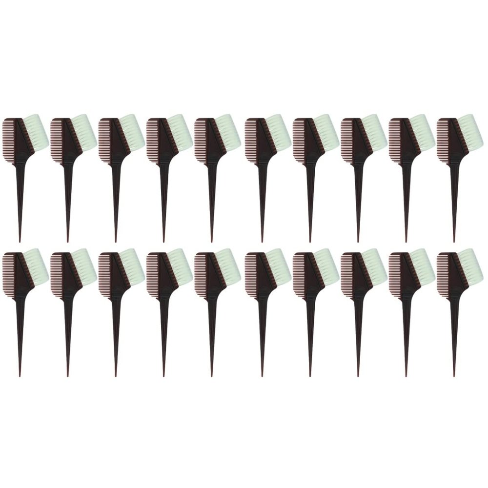 LALAFINA 20pcs Diy Brushes, and Dye Dyeing Bowl Home Comb Comb, Brush Hair for Bleach Tint Coloring Coffee Color Use Hairdressercoffee Tinting Barber Applicator Salon Hairdresser