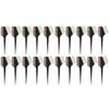 LALAFINA 20pcs Diy Brushes, and Dye Dyeing Bowl Home Comb Comb, Brush Hair for Bleach Tint Coloring Coffee Color Use Hairdressercoffee Tinting Barber Applicator Salon Hairdresser view 1