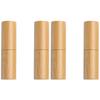 minkissy 4pcs Empty Lip Balm Containers Women Lipstick Balm Tubes Bamboo Diy Lip Gloss Wand Portable Storage view 1