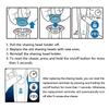 Durimi SH98/70 Replacement Heads for Philips Norelco Shavers Series S9xxx -Upgraded Double-Layer Blade Compatible with Shaver 9000 view 2