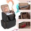 LUXJA Nail Polish Organizer (Backpack Version) Holds 70 Bottles and a Nail Lamp, Travel Nail Bag with 2 Removable Cases and Tools Storage Pockets (Patent Pending), Black view 2