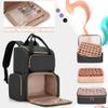 LUXJA Nail Polish Organizer (Backpack Version) Holds 70 Bottles and a Nail Lamp, Travel Nail Bag with 2 Removable Cases and Tools Storage Pockets (Patent Pending), Black view 3