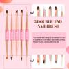Nail Art Brushes Set 5pcs Double-Ended Nail Brushes for Nail Art with Nail Extension Gel Brush, Builder Gel Brush, Nail Art Liner Brush view 3