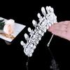 The Empress Eugenie Pearls Tiara, France's Pearl Diadem Tiara for Wedding,Zirconia Women's Hair Accessories Headband TR15073 view 3