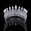 The Empress Eugenie Pearls Tiara, France's Pearl Diadem Tiara for Wedding,Zirconia Women's Hair Accessories Headband TR15073 view 4