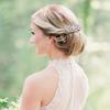 EVER FAITH Wedding Side Comb for Women, White Crystal Simulated Pearl Symmetry Heart Bridal Hair Accessories for Bride view 3