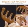 minkissy Comb Wide Teeth for Scalp Massage Portable Sandalwood Hair Care Tool for Relaxation and Circulation for Family and Friends view 2
