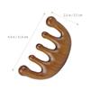 minkissy Comb Wide Teeth for Scalp Massage Portable Sandalwood Hair Care Tool for Relaxation and Circulation for Family and Friends view 3