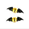 CoBtee Dark Gothic Devil Eyes Bat Wings Hair Clips Edge Hairpin Costume Halloween Cartoon Hair Accessories (black 2 / A pair) view 1