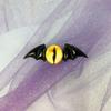 CoBtee Dark Gothic Devil Eyes Bat Wings Hair Clips Edge Hairpin Costume Halloween Cartoon Hair Accessories (black 2 / A pair) view 2