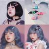 CoBtee Dark Gothic Devil Eyes Bat Wings Hair Clips Edge Hairpin Costume Halloween Cartoon Hair Accessories (black 2 / A pair) view 3