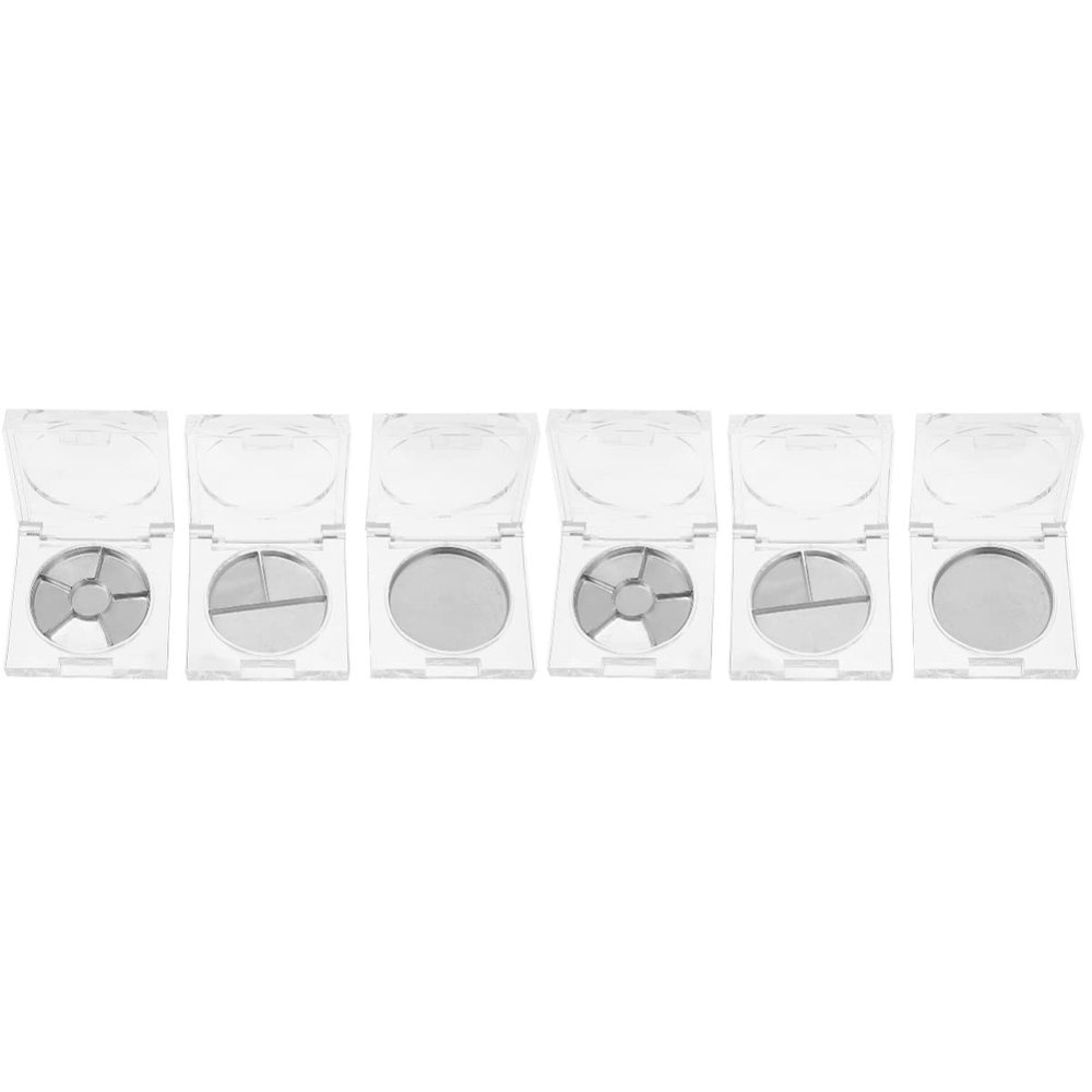 FRCOLOR 2sets Highlighter Palette Eyeshadow Pans Empty Eyeshadow Pan Set Refillable Makeup Containers for Blush Organizer 14pcs*2