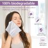 130 Count 2 PACK Disposable Face Towel, 100% Cotton Biodegradable, SoftLarge Size 10"X 12"and Thick Disposable Clean Face Towels for Washing and Drying RUIJIU view 4