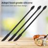 15PCS Mini Spatulas Makeup Scraper, Double Head Design Silicone Extended Handle Cosmetic Residue Scraper for Beauty and Cosmetic Use view 2