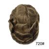 Toupee For Men French Lace Front Bleached Knots Mens Toupee Natural HaIrline Breathable Human Hair System For Men (8"x10", #720 Very Light Brown with 20% Gray Hair-100% density) view 2