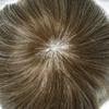 Toupee For Men French Lace Front Bleached Knots Mens Toupee Natural HaIrline Breathable Human Hair System For Men (8"x10", #720 Very Light Brown with 20% Gray Hair-100% density) view 4