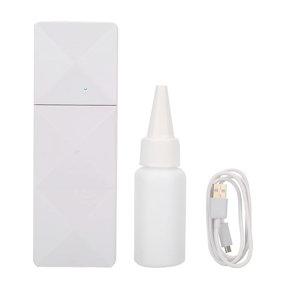 ANGGREK Mister for Lash Extensions, Lash Extension Supplies Protable USB Handy Mist Spray Humidifier Face Hydration Atomization Sprayer Mister(Lotus White)