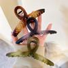 Large Hair Claw Clips Big Butterfly Hair Clips for Women Gradient Matte 5.11" Large Claw Clip Oversize Hair Clip for Women and Girls Hair Accessories for Long Thick Hair 4 Pcs view 2