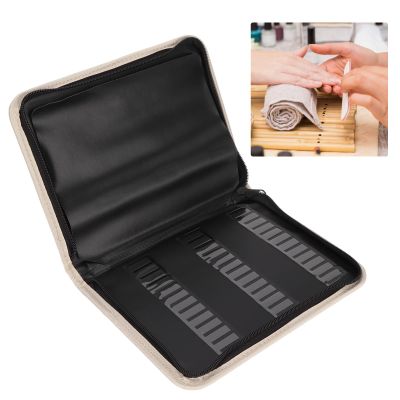 Agatige Nail Bit Storage Bag, Large Capacity Nail Drill Case Portable Nail Drill Bit Holder Nail Bits Displayer Organizer Container for DIY Manicure