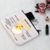 G2TUP Cockatiel Lover Gift Anatomy Of A Cockatiel Makeup Bag Cockatiel Owner Cosmetic Bag Parrot Lover Gift Bird Gift Zipper Travel Bag (Anatomy Of A Cockatiel White Bag) view 4