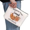 G2TUP Pottery Artist Gift Support Your Local Pot Dealer Makeup Bag Ceramics Artist Cosmetic Bag Pottery People Gift Zipper Travel Bag view 2