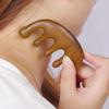 FOMIYES Sandalwood Comb Jade Massage Tool for Hair Wooden Scalp Care Professional Home Massager view 4
