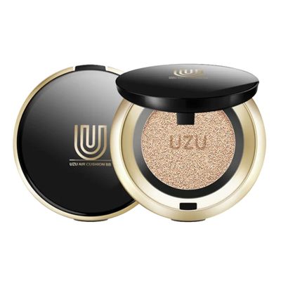 1 PC UZU Air Cushion Foundation BB Cream, Natural Color Long Lasting Defect Correction, Perfect Air Cushion Foundation BB Cream Foundation, Creating Flawless Skin, 15g.