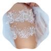 JWICOS 2PCS Wedding Lace Garter Set Flower Bridal Garter Belt Bride Stretch Garter Costume for Women (White) view 1