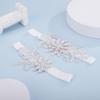 JWICOS Bride Wedding Lace Garters Stretch Flower Garter Set Bridal Garters Costume for Women and Girls (Grey) view 2