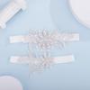 JWICOS Bride Wedding Lace Garters Stretch Flower Garter Set Bridal Garters Costume for Women and Girls (Grey) view 3
