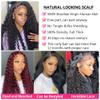 30 Inch Lace Front Wigs 180% Density Curly Wigs for Black Women 13x4 HD Transparent Lace Frontal Wigs Wet and Wavy Lace Front Wigs Pre Plucked with Natural Baby Hair view 4