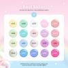 beetles Gel Polish Nail Set 20 Colors Spring Pastel Girly Sparkle Glitter Uv Gel Dreamy Town Collection Macaroon Bright Pastel Nail Manicure Kit with 3Pcs Base Top Coat Gift for Women view 2