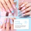 beetles Gel Polish Nail Set 20 Colors Spring Pastel Girly Sparkle Glitter Uv Gel Dreamy Town Collection Macaroon Bright Pastel Nail Manicure Kit with 3Pcs Base Top Coat Gift for Women view 3