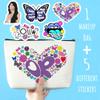 Azteoiz Rodrigo Sour OR Makeup Bag Gift Sour Album Cosmetic Bag 5pcs Stickers Musical Lyrics Fans Gift Makeup Zipper Pouch Bag For Women Girls Music Singer Song Gift view 2
