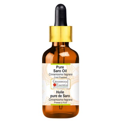Greenwood Essential Pure Saro Essential Oil (Cinnamosma fragrans) Steam Distilled with Glass Dropper 2ml (0.06 oz)