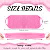 Back Scrubber for Shower Exfoliating Washcloth Back Cloth Body Extended Length Scrubber Towel Nylon Exfoliating Stretchable Pull Strap Wash Cloth for Bath Body Scrub Washcloth 2 Pack (Pink,White) view 2