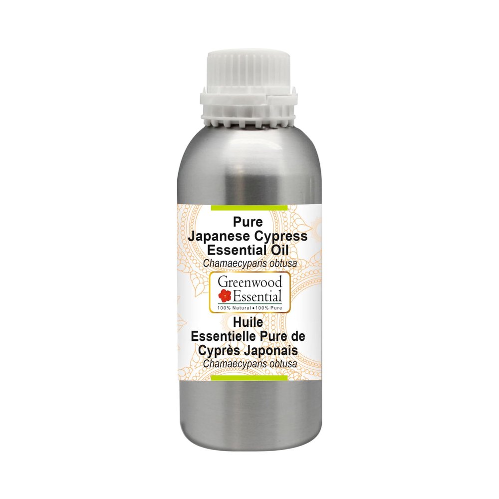 Greenwood Essential Pure Japanese Cypress Essential Oil (Chamaecyparis obtusa) Steam Distilled 1250ml (42 oz)