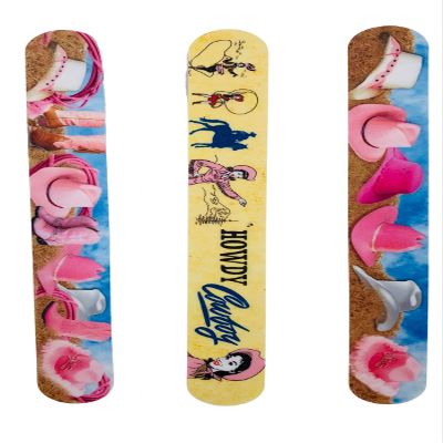 3 Pack Glass Beaded Nail File Set - Beauty Nail Filer for Shaping and Smoothing Toenails and Fingernails - Natural and Acrylic Nails Manicure and Pedicure Set for Women and Girls - Hats