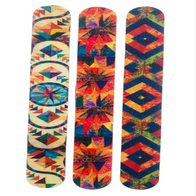 3 Pack Glass Beaded Nail File Set - Beauty Nail Filer for Shaping and Smoothing Toenails and Fingernails - Natural and Acrylic Nails Manicure and Pedicure Set for Women and Girls - Quilts