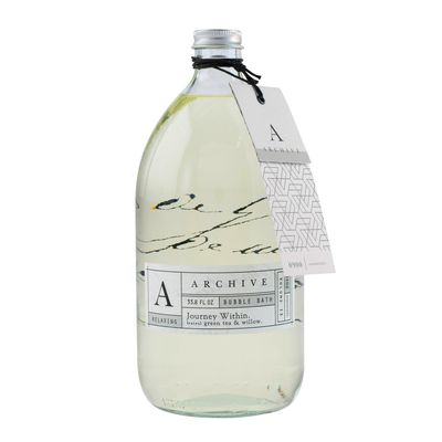 Archive Journey Within Bubble Bath for Adults, 33.8 fl. oz.  Green Tea & Willow Fragrance  Blend of Natural Oils, Refine Bath Bubbles for Women or Men, Adult Bubble Bath