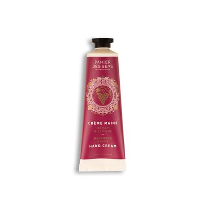 Panier des Sens - Small Hand Cream for Dry Cracked Hands Grape Mini Hand Lotion for Dry Skin - With Shea Butter and Grape Seed Oil - Hand Care 97% Natural Ingredients - Travel Size 1 floz
