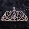 Andersons Cameo Perfect Rhinestone Tiara, 2 5/8 Inch Rose Gold Metal Crown with Clear Faux Diamonds for Prom, Homecoming Queen, Wedding Bridal Party, Sweet 16, Quinceaera, Birthday, Pageant, Theater Costume Accessory view 2