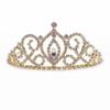 Andersons Cameo Perfect Rhinestone Tiara, 2 5/8 Inch Gold Metal Crown with Clear Faux Diamonds for Prom, Homecoming Queen, Wedding Bridal Party, Sweet 16, Quinceaera, Birthday, Pageant, Theater Costume Accessory view 1
