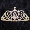 Andersons Cameo Perfect Rhinestone Tiara, 2 5/8 Inch Gold Metal Crown with Clear Faux Diamonds for Prom, Homecoming Queen, Wedding Bridal Party, Sweet 16, Quinceaera, Birthday, Pageant, Theater Costume Accessory view 2