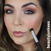 Mini Flat Top Under Eye Concealer Brush + Flat Definer Eyebrow Brush - Beauty Junkees Soft Synthetic Bristles for Applying, Blending, Buffing, Brow Conceal for Defining Shaping Eyebrows with Gel view 2