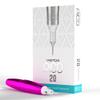 Vertix - Pico Membrane Cartridge Needles - 1 Round Liner - 0.38mm Long Taper Textured - Maximize Ink Flow & Saturation (20 Count) view 2
