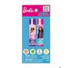 Barbie 2 Lip Balm with Flavors Include Blue Blueberry and Pink Cotton Candy - Lip Balm on Card - 2 Shimmery Lip Balms view 2