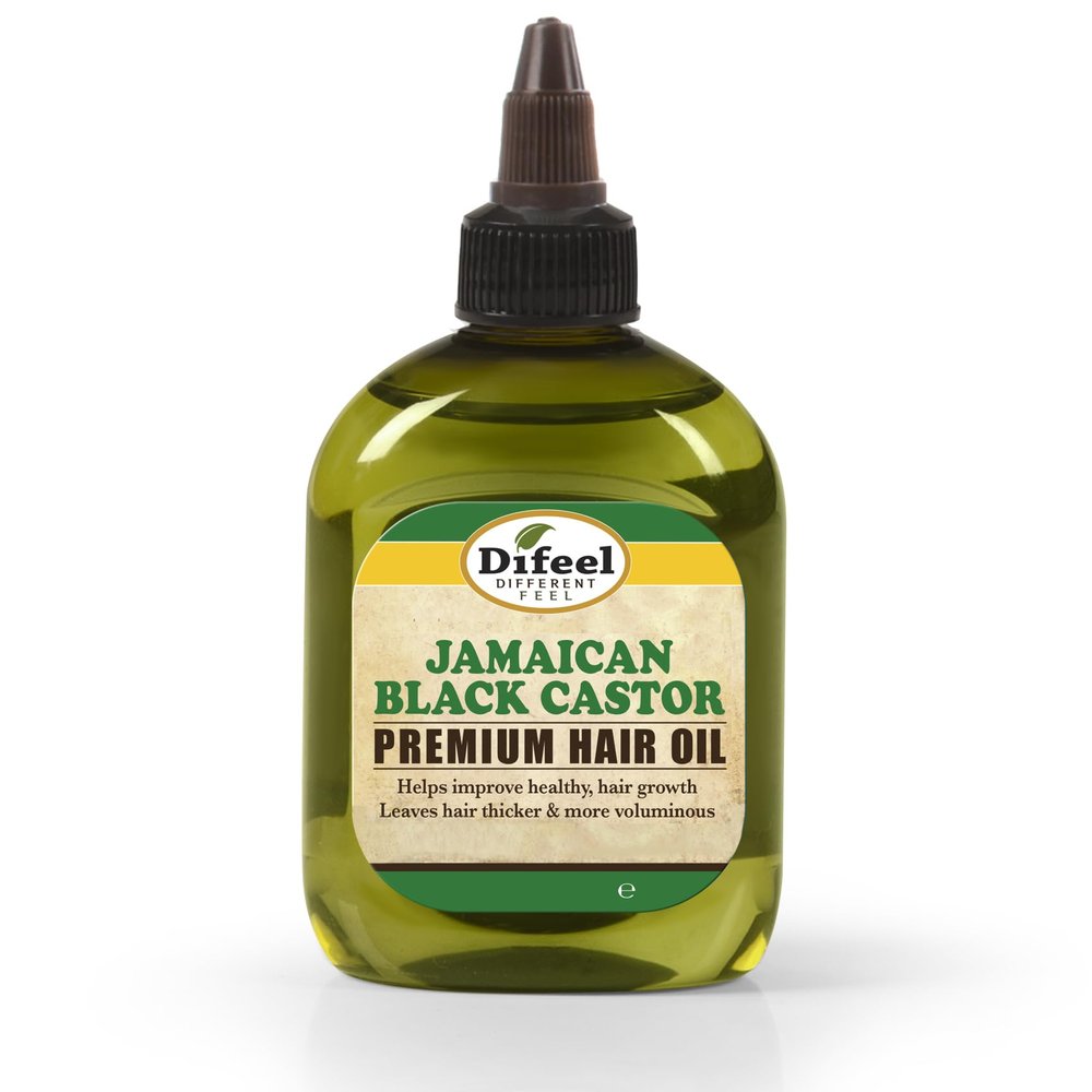 Difeel Premium Natural Jamaican Black Castor Hair Oil 7.1 oz (PACK OF 2) - Jamaican Black Castor Oil for Hair Growth