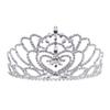 Andersons Cassandra Clear Rhinestone Rose Gold Tiara, 2 7/8" High HandCrafted Crown with Sparkling Gemstones, Adjustable Fit with Removable Combs, Elegant Accessory for Weddings, Prom Queen, Homecoming, Pageants, Quinceaeras, and Sweet 16 Celebrat view 1